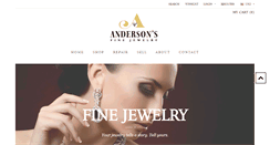 Desktop Screenshot of andersonsjewelry.com