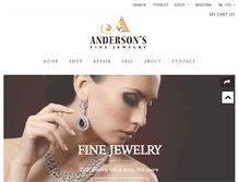 Tablet Screenshot of andersonsjewelry.com
